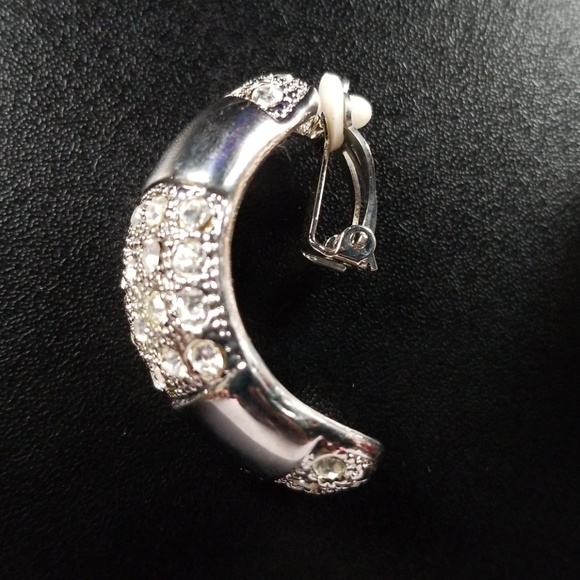 Fashion | Silver Clip Fashion Earrings - Picture 2 of 4